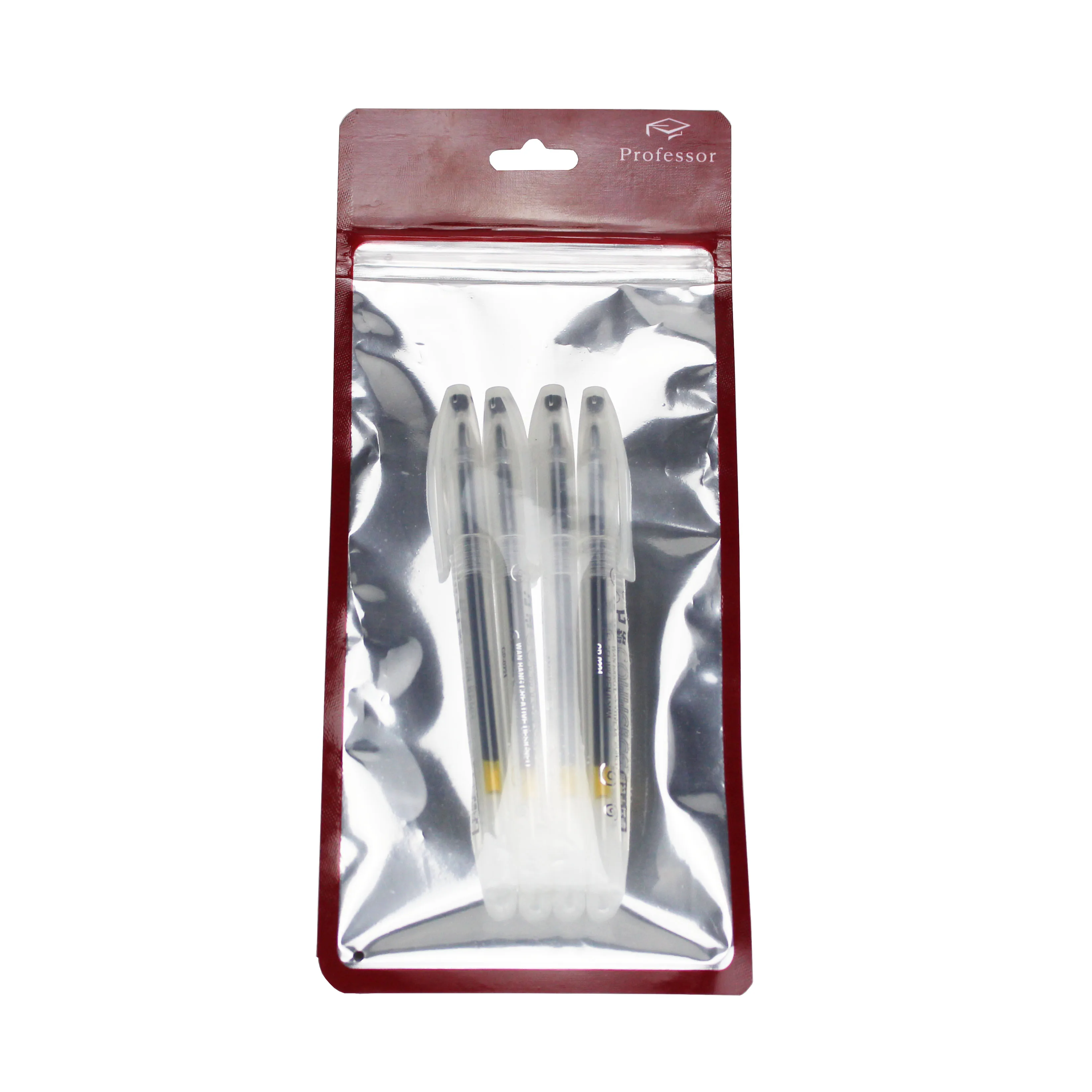 Small Bags Wholesales plastic bags transparent 3 Sides Seal Zipper Pouch Resealable data cable packaging