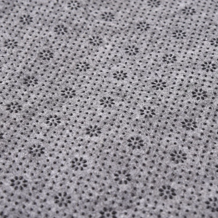 Factory price gray polyester 180g MOQ 1 meters non-woven non-slip fabric for sofa cover