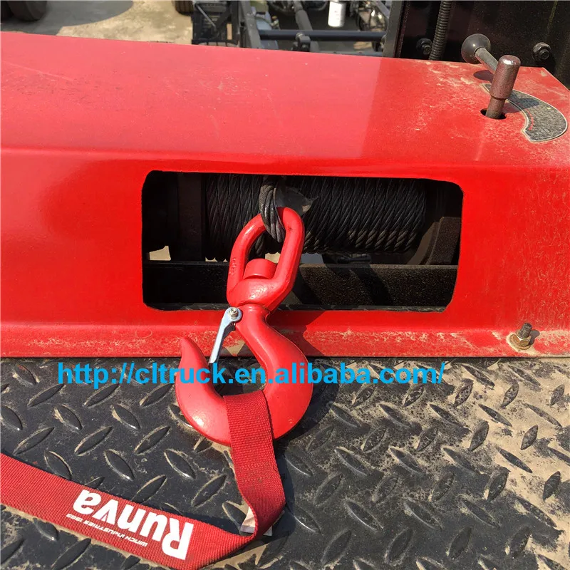 China customized ISUZ-U 4x2 wrecker towing truck with warning light