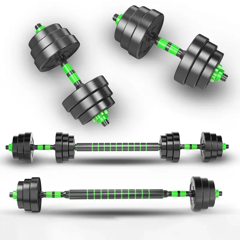 Wholesale Home fitness 10kg 20kg 30kg weights for home cement gym adjustable barbell dumbbells 40kg set