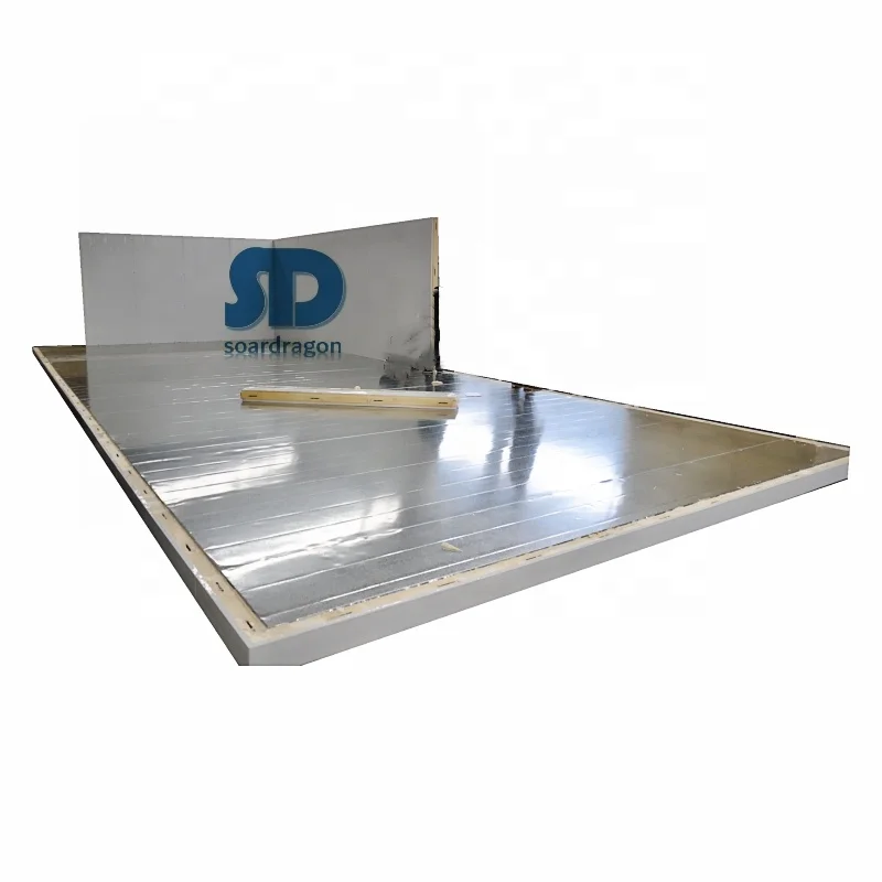 Soardragon Socket type polyurethane insulation sandwich board for PIR insulation warehouse cold room
