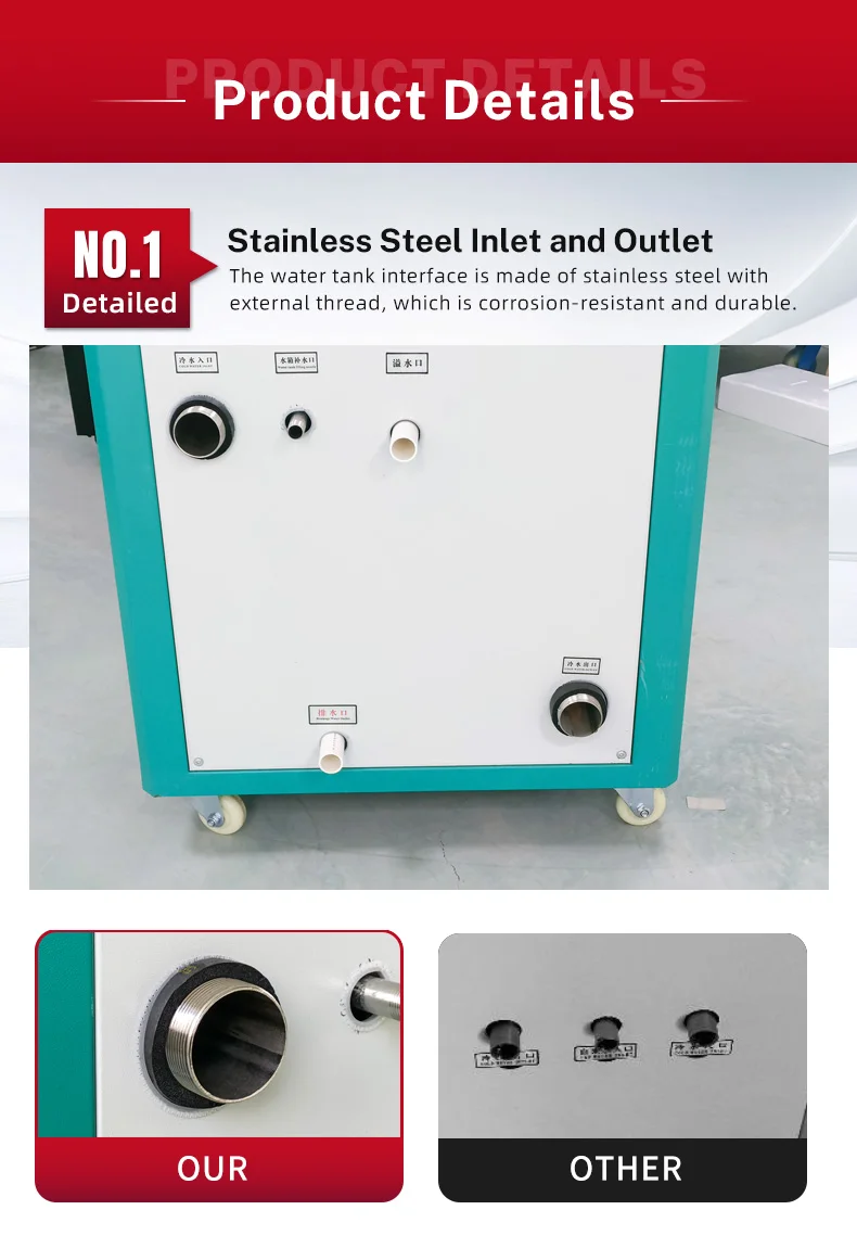 PengqiangZiLi 1HP Air Cooled High Quality Factory Directly Sell Energy Saving Industrial Chiller PQ-ZL01A