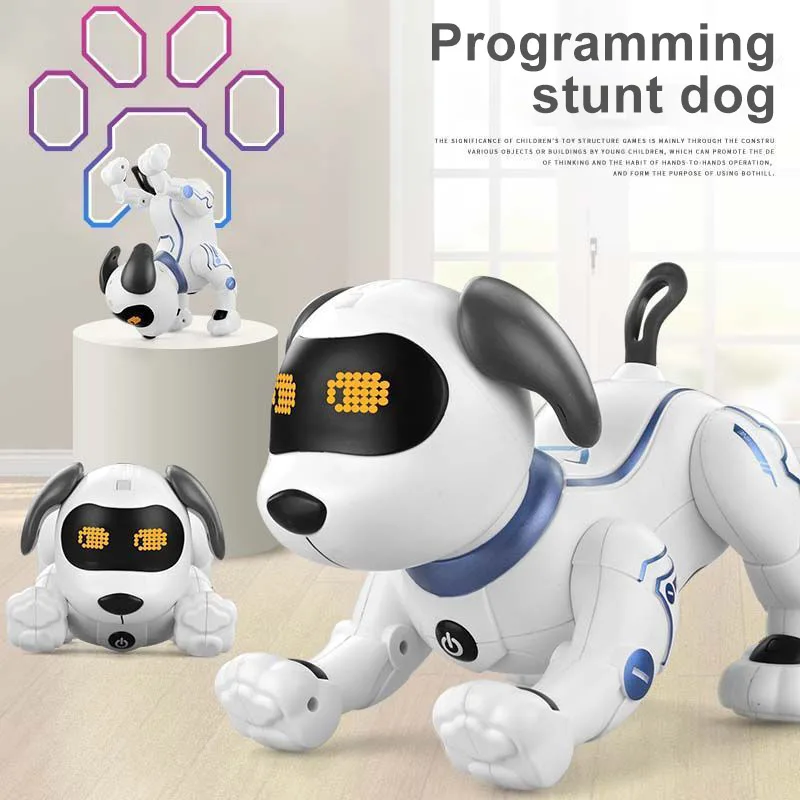 Shantou Interactive Programmable Smart Rc Robot Dog Toy Educational Remote Control Dog Robot