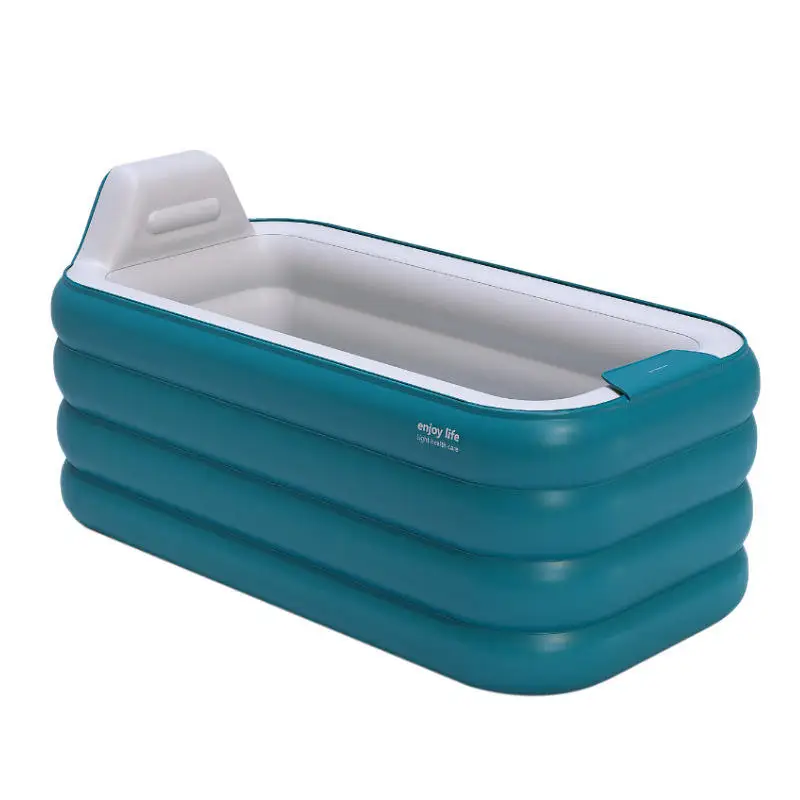 140cm 160cm Luxury Sweat Steam Bathtub Pvc Ice Plunge Baths Inflatable Icebath Ice Plunge Foldable Baby Adult Bathtub