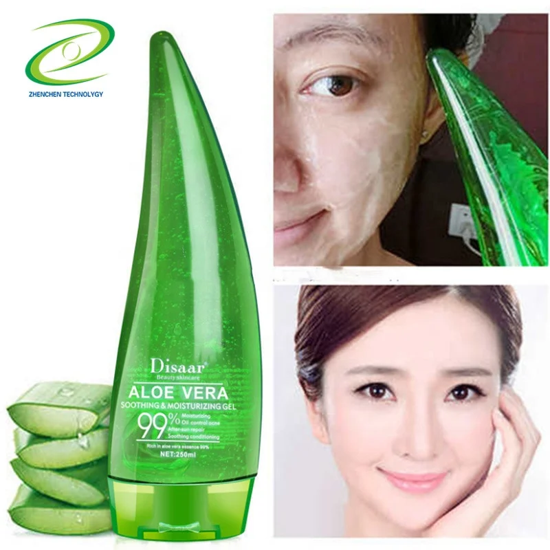 Face Skin Care Serum Aloe Vera Gel For Skin Lightening Cold Pressed Smoothing Moisture 99% Aloe Aloe Vera Gel Organic