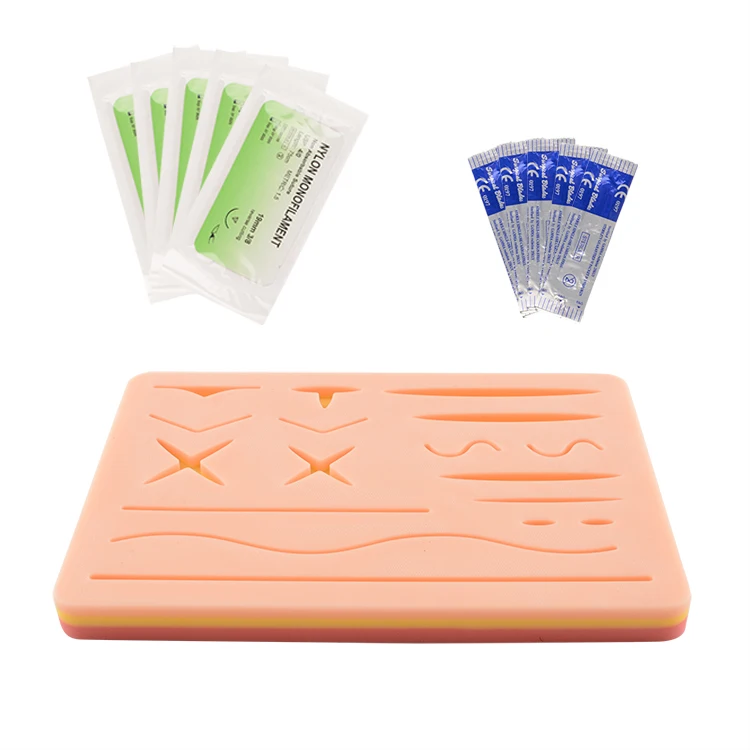 Cheap Suture Medical Training Model Artificial Skin Suture Practice surgical Complete Suture Training Pad Practice Kit