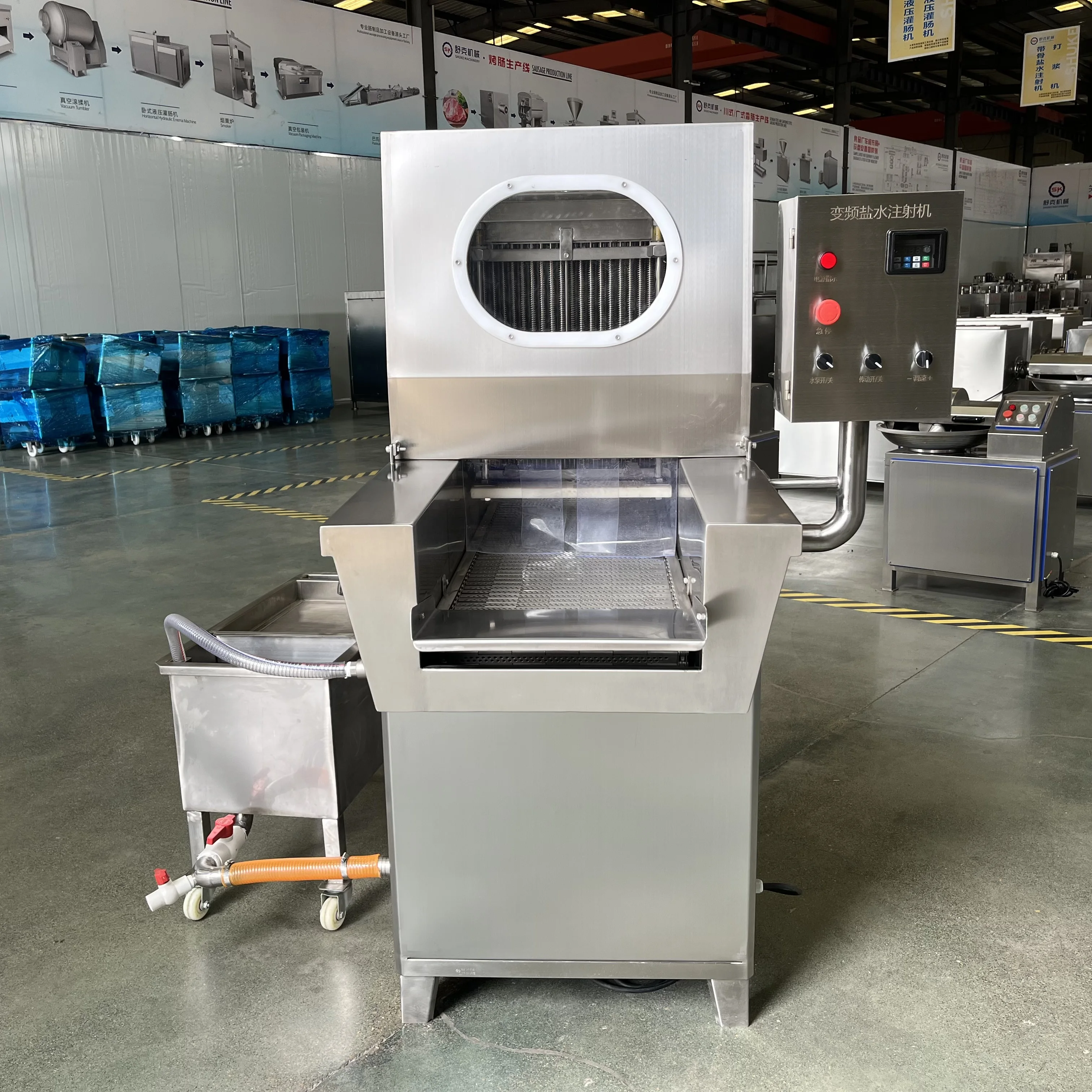 Automatic Brine Injector Marinade Injection Saline Injecting Machine