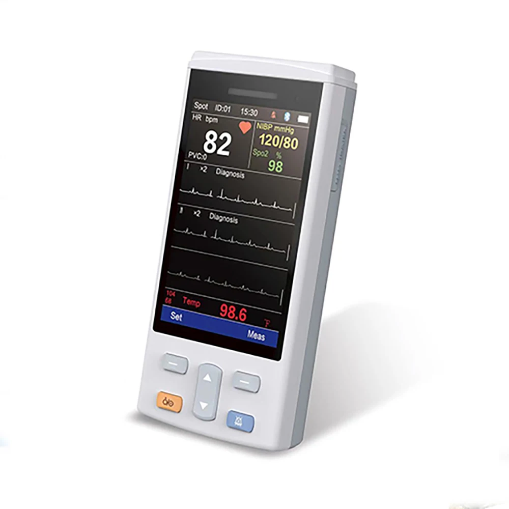 ICEN Vet Blood Pressure Monitor Digital Animal Pulse Handheld Pet Ecg Vital Signs Anaesthesia Veterinary Monitor Etco2