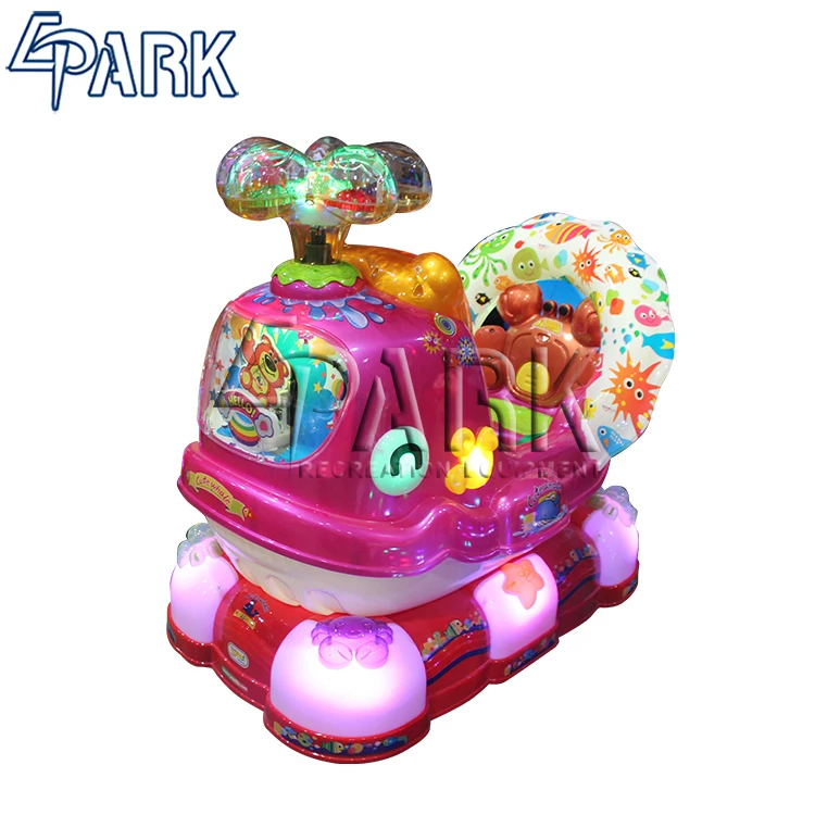 EPARK Cute Whale pink kiddie ride time controller train kiddie ride machines from india for sale