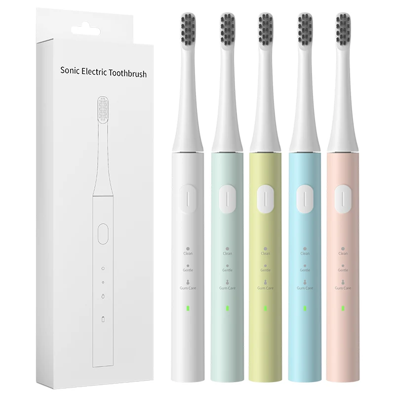 2024 Sonic Ultrasonic Smart Tooth Brush Electric USB Charge Waterproof Toothbrush Electric