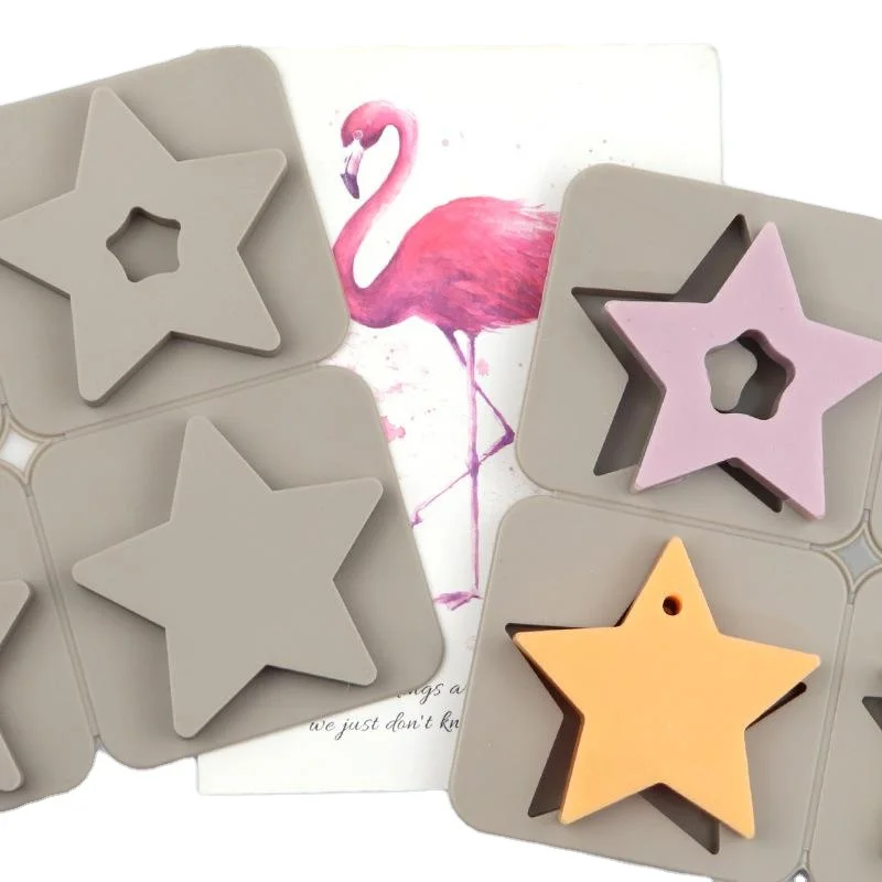 DIY Silicone Clay Aromatherapy Tablets Molds Crafts Hanging Ornaments Wax Molds Flower  Candle Mold  Craft Accessories creative