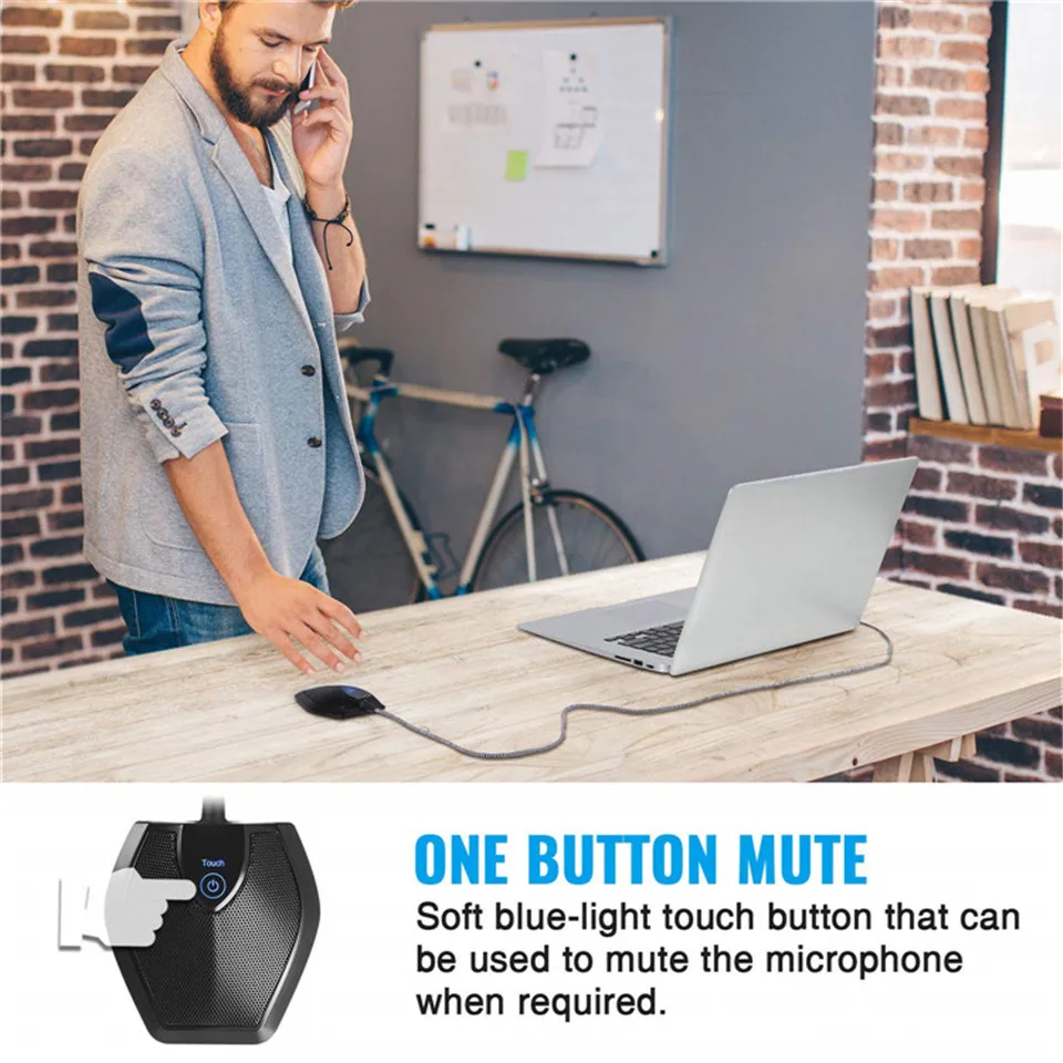 Mute Button Usb Conference Microphone G11 Boundary Microphone