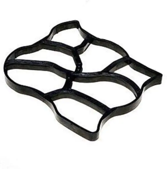 DIY Walk Maker Concrete Mold Path Stepping Stone Maker Mold Plastic Paving Pavement Concrete Mould for Garden Path Patio Yard