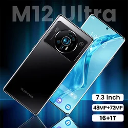 The new mobil  5g phone original m12 ultra smartphones  unlocked gaming cellphones mobile phone