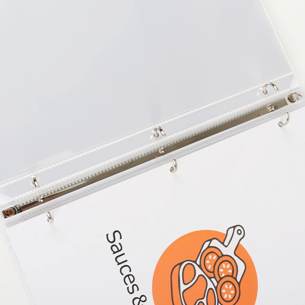 Custom A4 Blank Recipe Book PP Inner Page Replaceable Records Recipe Books For Own Recipes