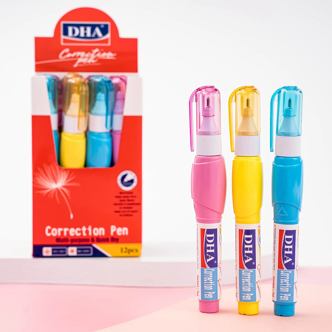 School Stationery Set Correction Fluid Hot Selling Ink Pen 4ml Correction Pen for School