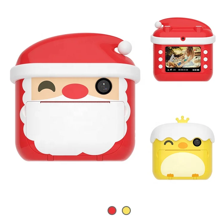 Educational-Toys Factory 2.0 Inch Cartoon Selfie Camera Thermal Paper Instant Photo Camera Instant 9 Kids Insta Camera Print