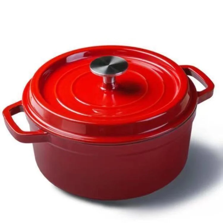 10/14/18/20/22/24/25/26 cm Nonstick Round Enamel Casserole Soup Cooking Pot Cast Iron Cookware Sets Enameled Dutch Oven