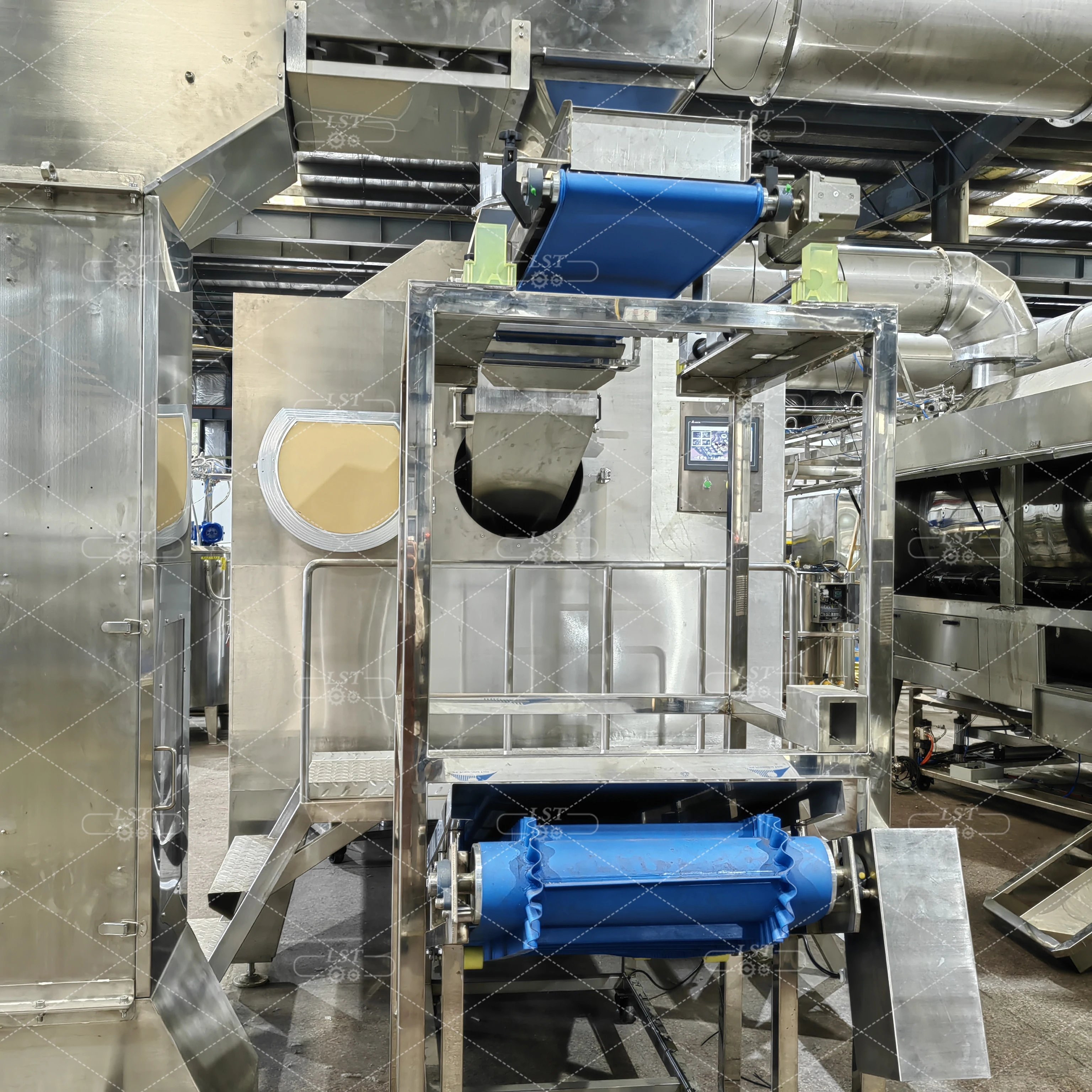 Высокоскоростная машина для нанесения покрытия на сахар миндаля с баком очистки