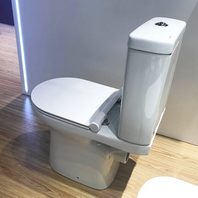 Huida factory supply bathroom two piece p-trap washdown ceramic closestool toilet