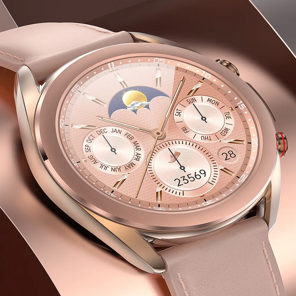 SK8 Waterproof IP68 Women Watch Phone Call Wireless Charging DIY Watchface Dial Female Smart Watch