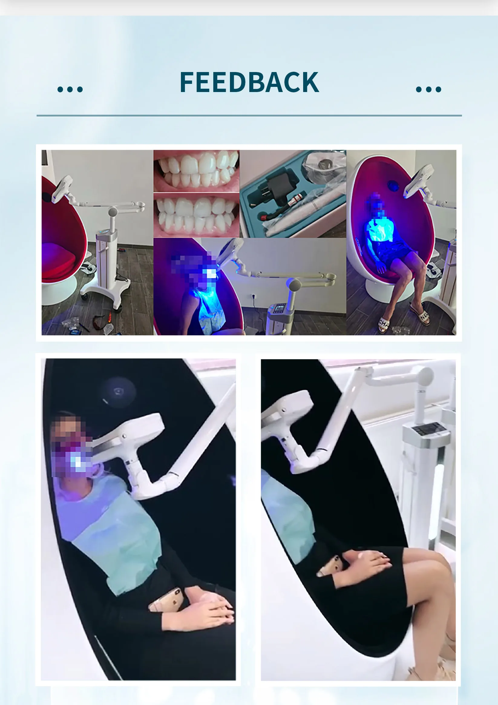 2022 portable Zoom 60w professional use for dental or salon tooth bleaching led laser light 12pcs lamp teeth whitening machine