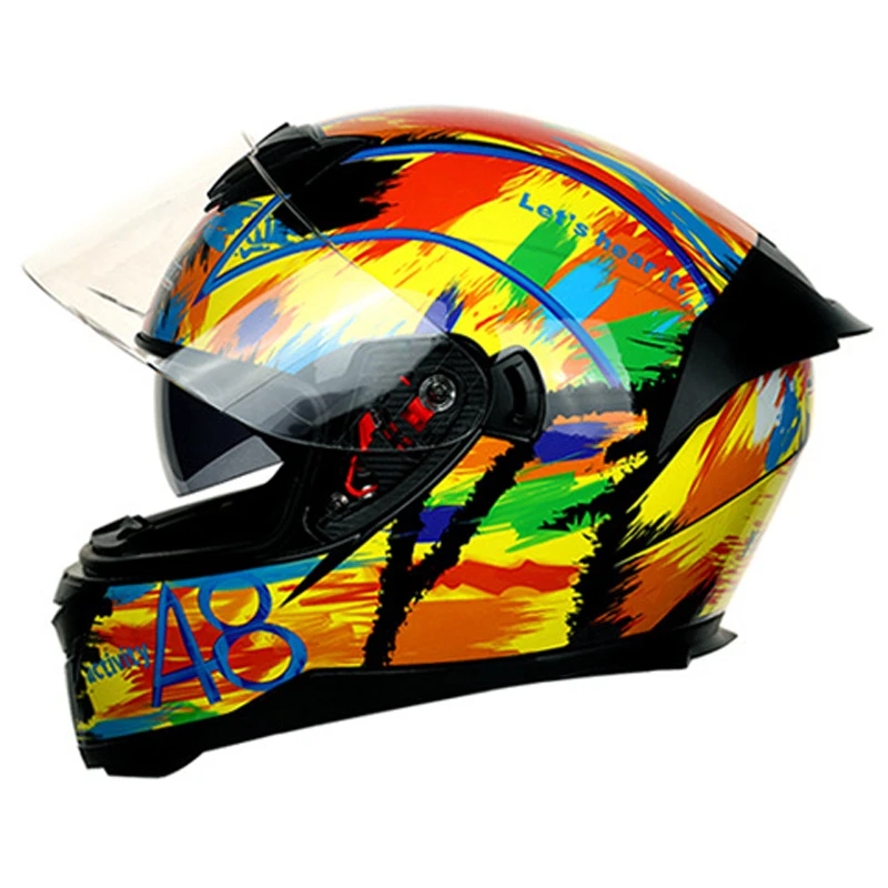 Latest Design Helmets Flip up Lens Motorcycle Helmet Custom Logo Racing Helmets