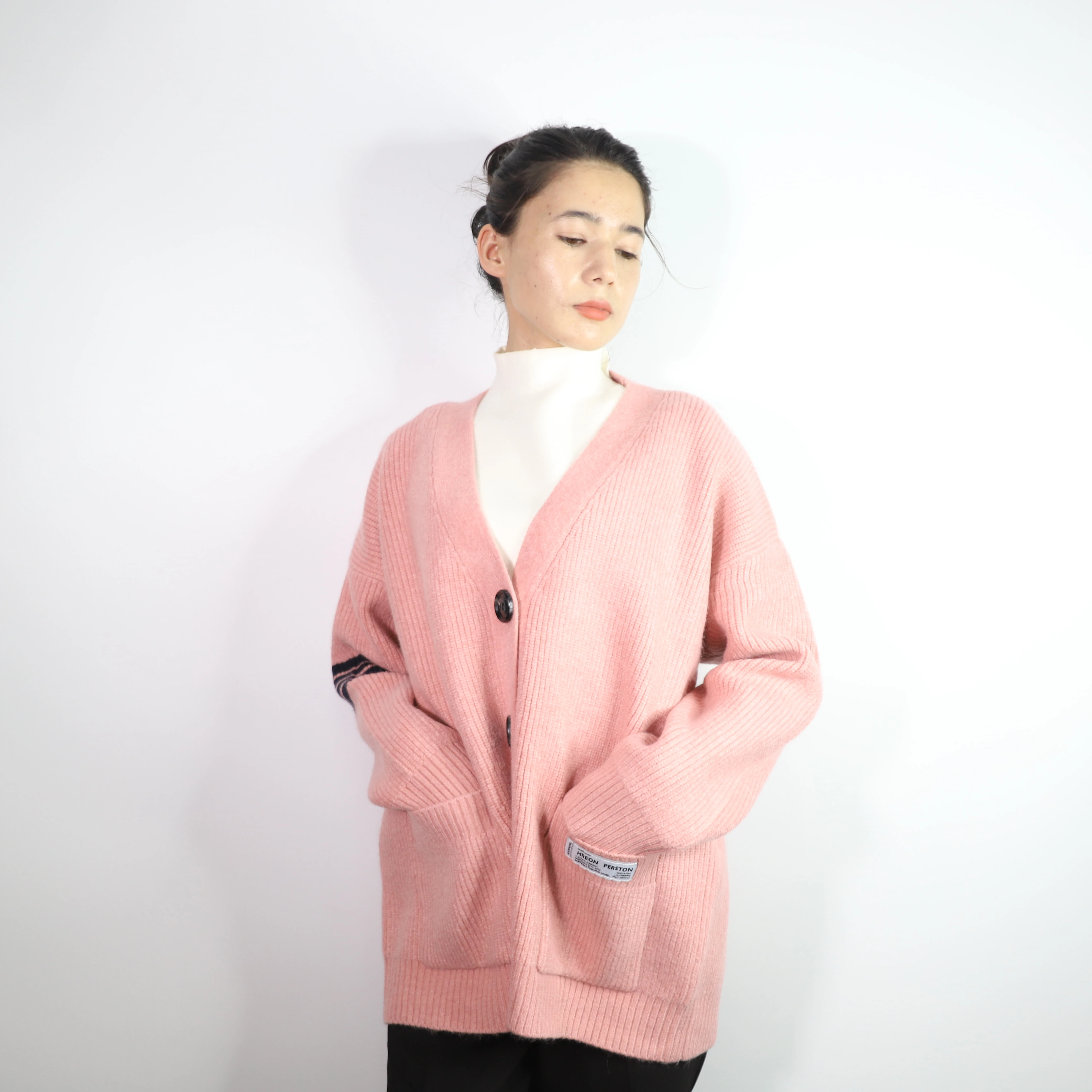 2022 Factory manufacturers long cardigan fashion women clothes pink valentines sweater