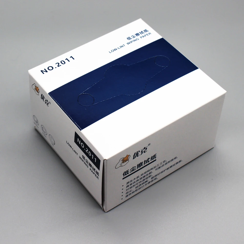 Optical Wiping Paper Pop up Wipes  100% Wood Pulp Paper