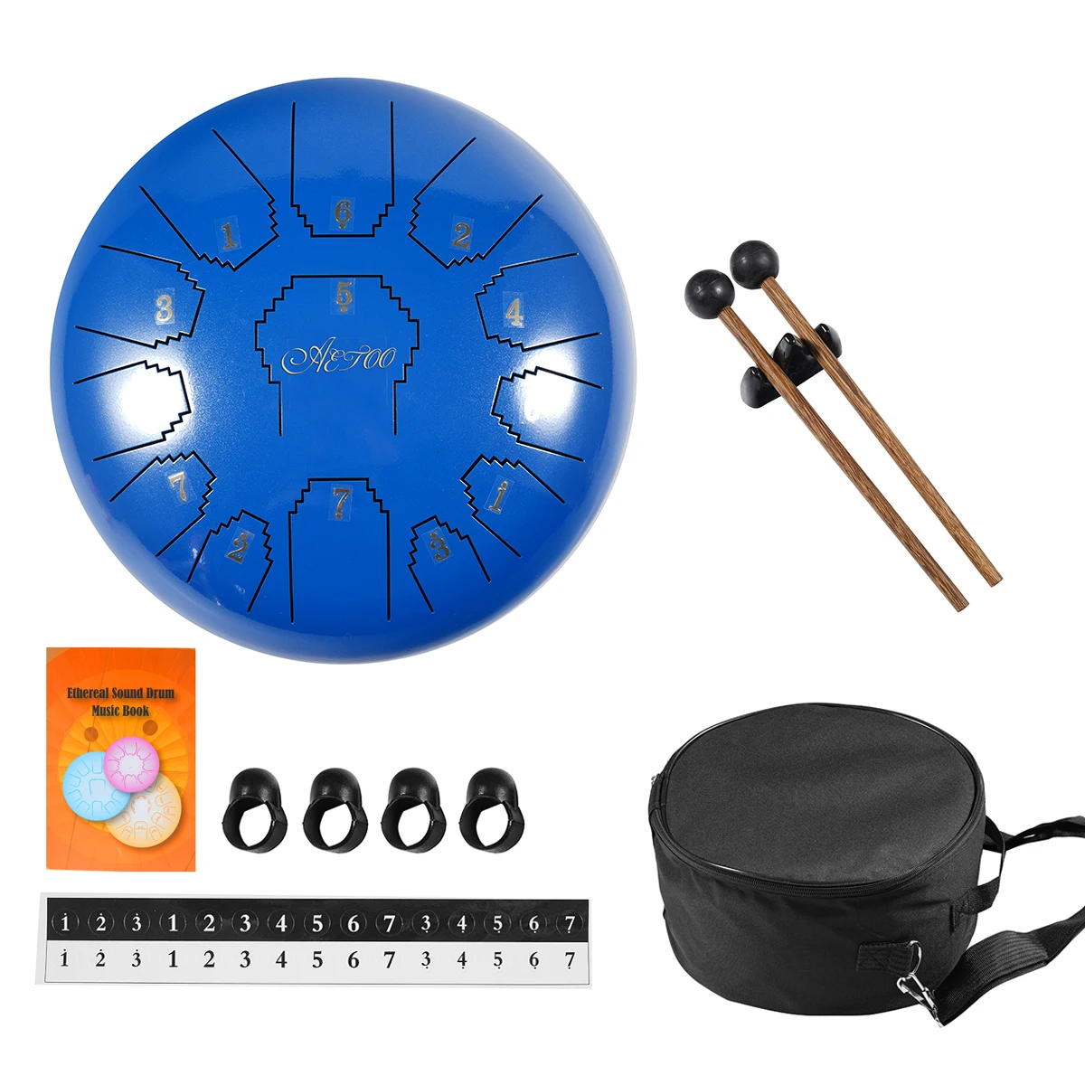 hangdrum handpan steel tongue drum 12 inch handpan 13 notes handpan drum mandolin instrument musical