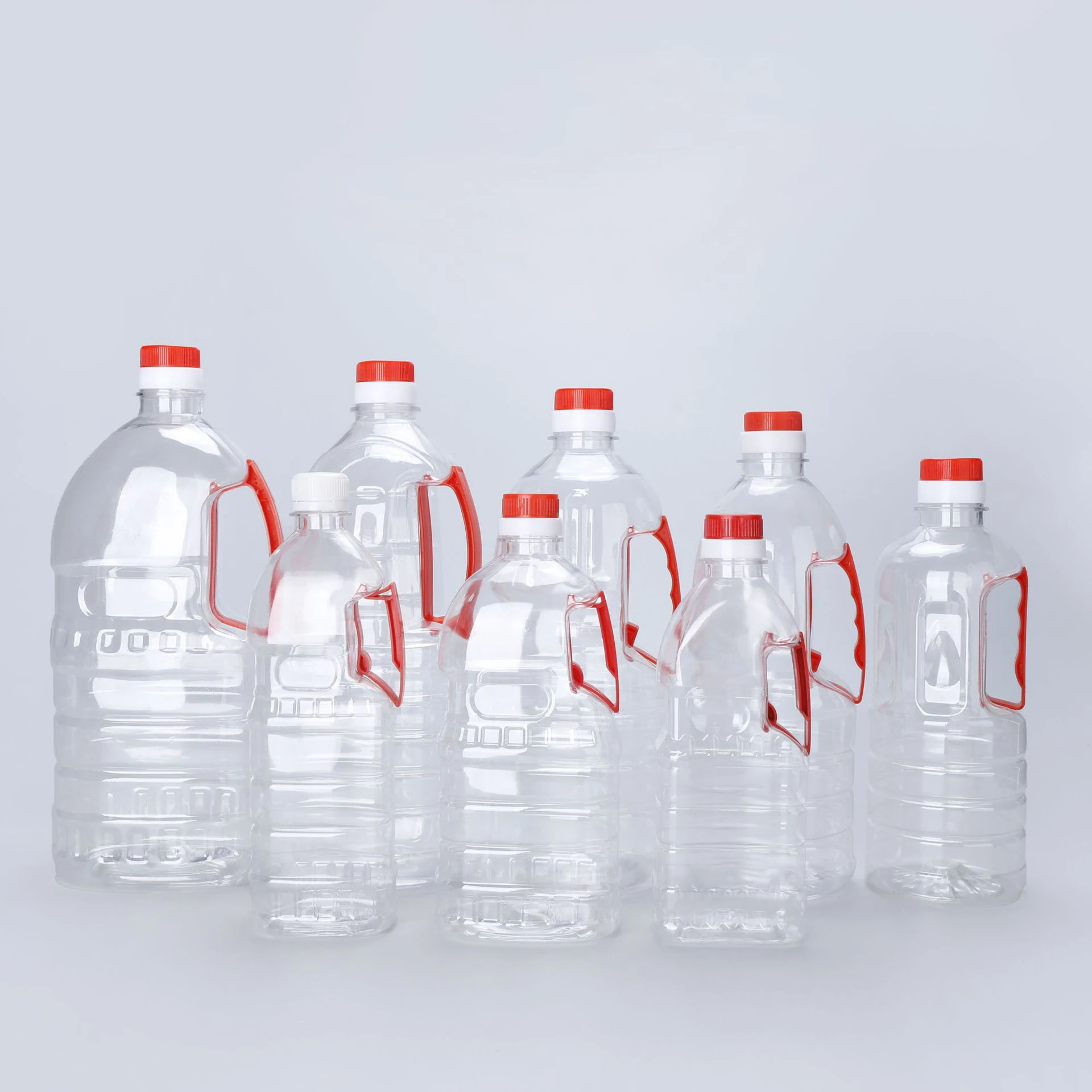 Wholesale Soybean Oil Square Plastic Bottle 1 Litre  Food Grade Cooking Oil Preform Bottle with Hand Canola Oil Packing Bottle