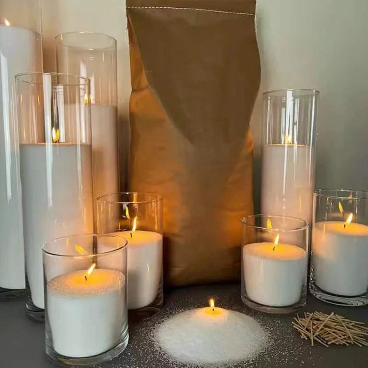 Wholesale Fragrance Floating Pearl Candle sand Bead Granule Color Powder Palm Wax Wedding aromatic white Pearl Sand Candle Wax