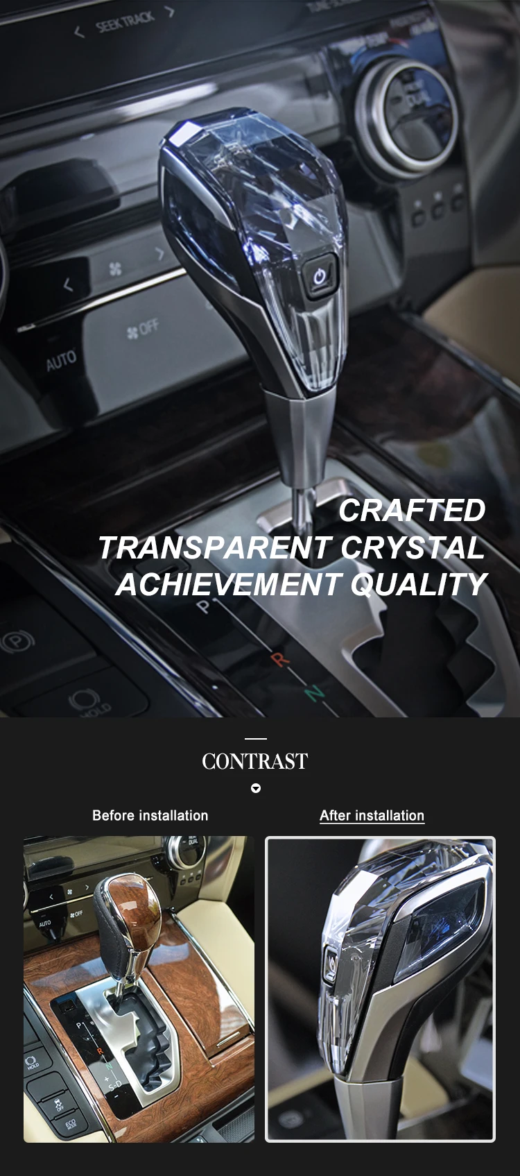 Высококачественная Алмазная Ручка переключения для Toyota Alphard Хрустальная ручка передач обновленные автозапчасти аксессуары салона автомобиля производство Vstar