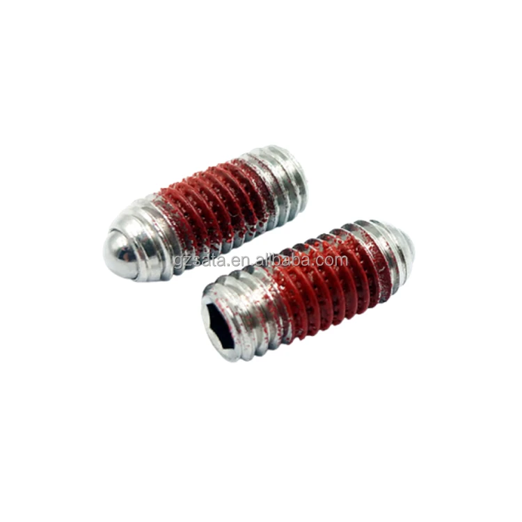 Customized Threaded Spring Plunger Ball Point Set Screws