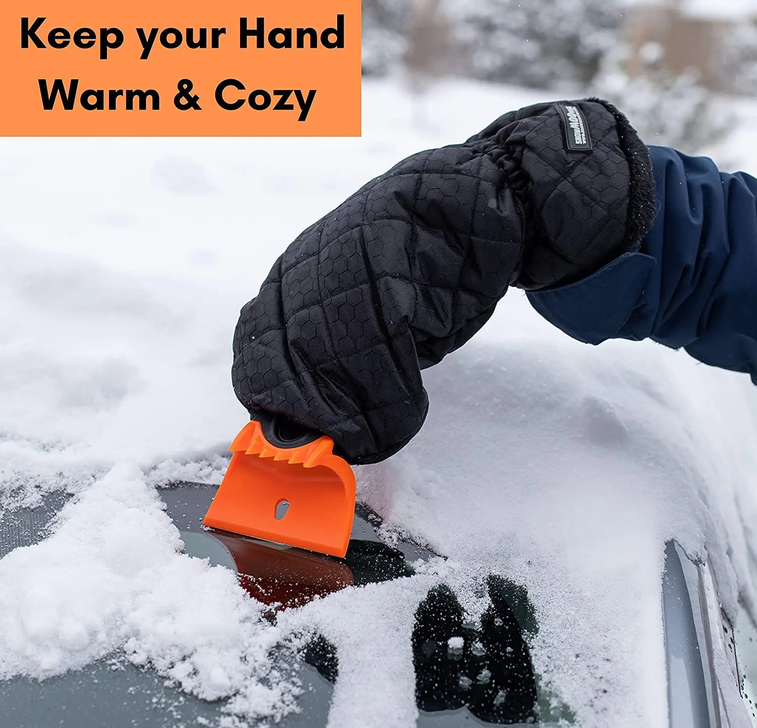 2022 New Style Mitt Ice Scraper Mitt/waterproof Ice Scraper Mitt/ Car Plastic Snow Ice Scraper