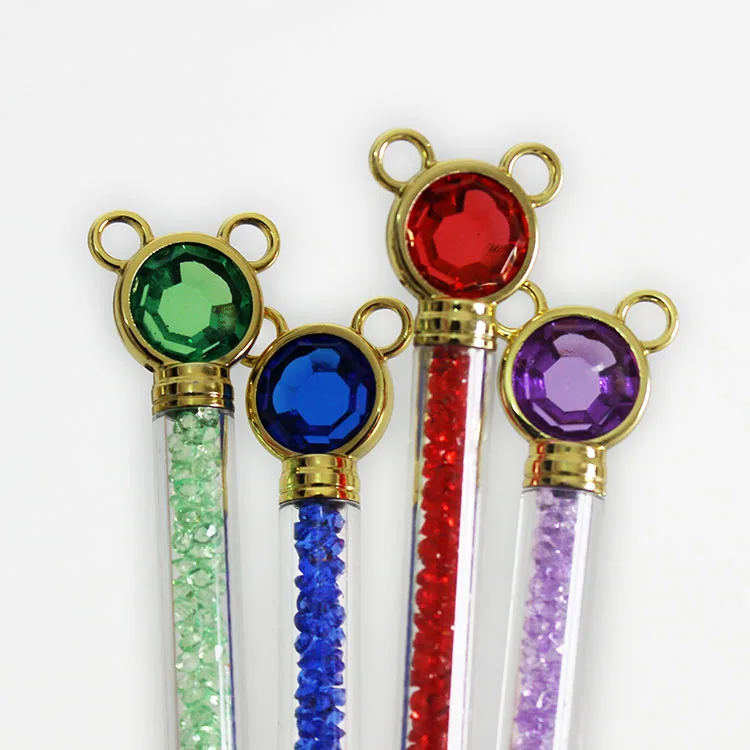 O&Q Promotion pens with custom LOGO Wholesale cartoon mouse cute ball pen with crystal  for school stationery office suppliers
