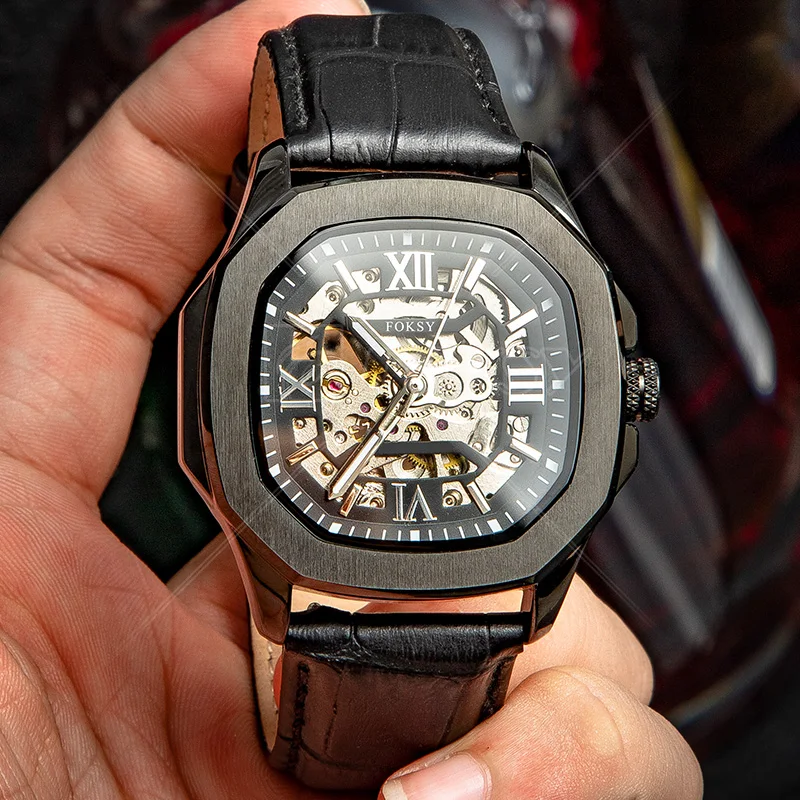 High Quality Wrist Watches Custom Luxury Automatic Skeleton Mechanical Hand Montre Watch For Man In Wristwatch