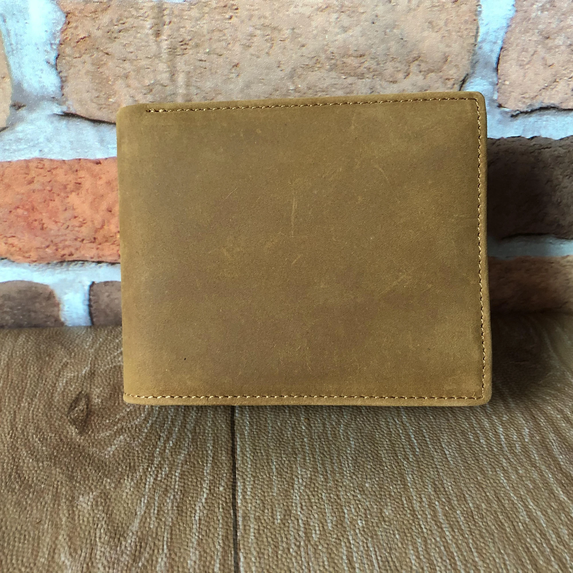 In Stock Wallet for Men-Genuine Leather RFID Blocking Bifold Stylish Wallet With 2 ID Window Slim Front Pocket Wallet