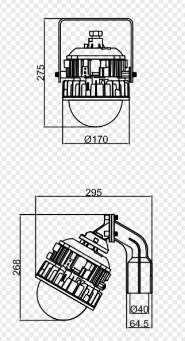 Long Lasting LED Explosion Proof Light with High Strength Design and Effective Heat Management for Extreme Operating Conditions