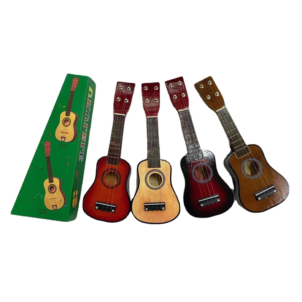 Jinming Kids musical instrument wood classical guitar 17inch 21inch 23inch 25inch wooden guitar toy