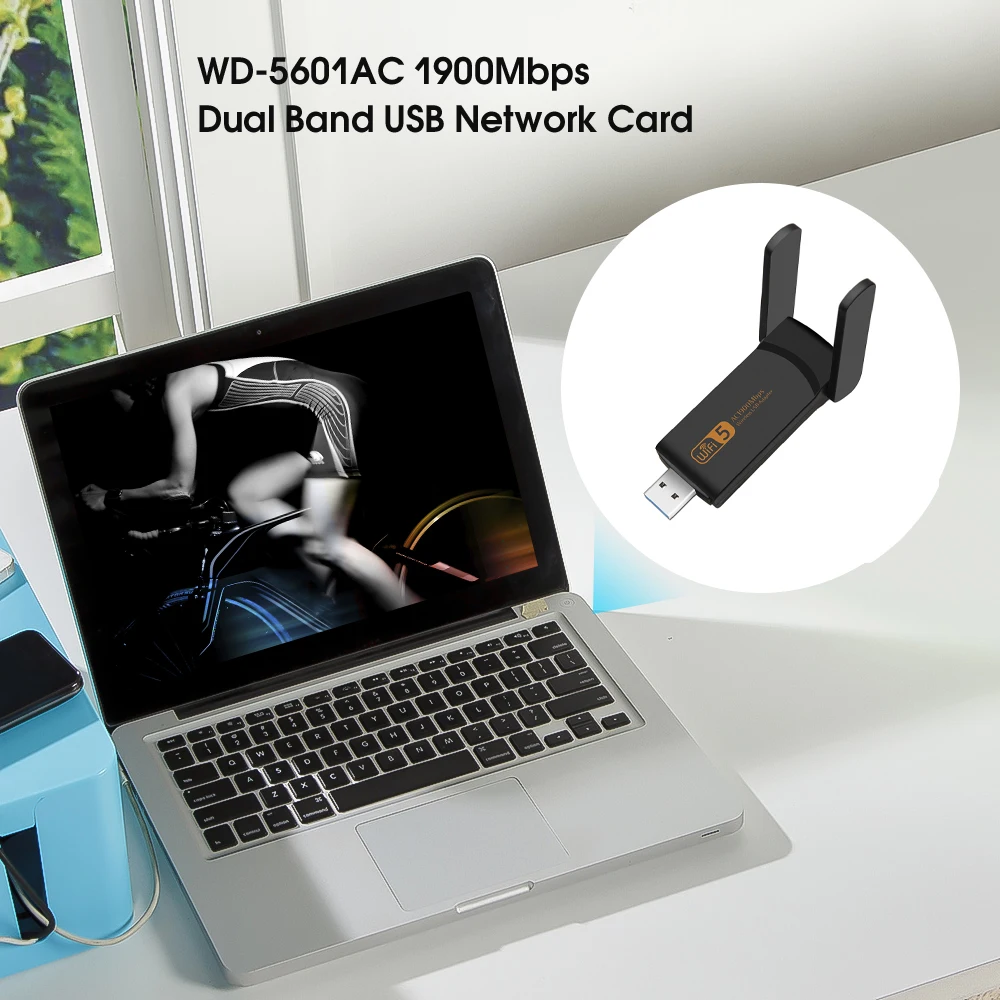  Высококачественный WiFi1900Mbps адаптер 2.4GHz5.0GHz Внешняя беспроводная сетевая карта двухдиапазонный Wifi приемник для настольного