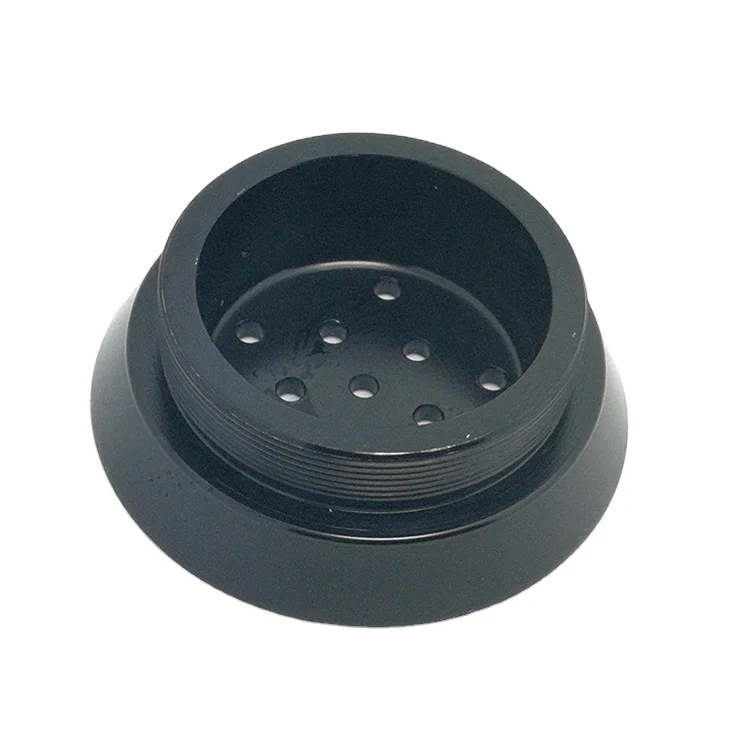 China high precision aluminum black cover cnc machining small metal parts