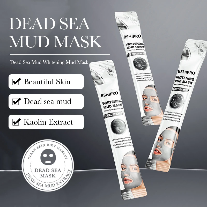 Dead Sea Mud Whitening Mask  Brightening Facial Care Mask Cucumber Cleansing Pore Apply Portable Mask