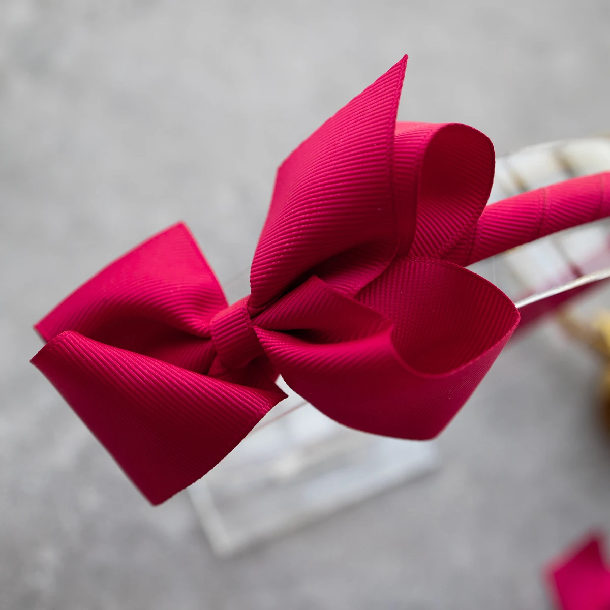 Kids Hair Accessories Set Toddler Bow Alligator Hair Clips AND Plastic Headband Set Wholesale Wine Red Hair Barrettes for Kids