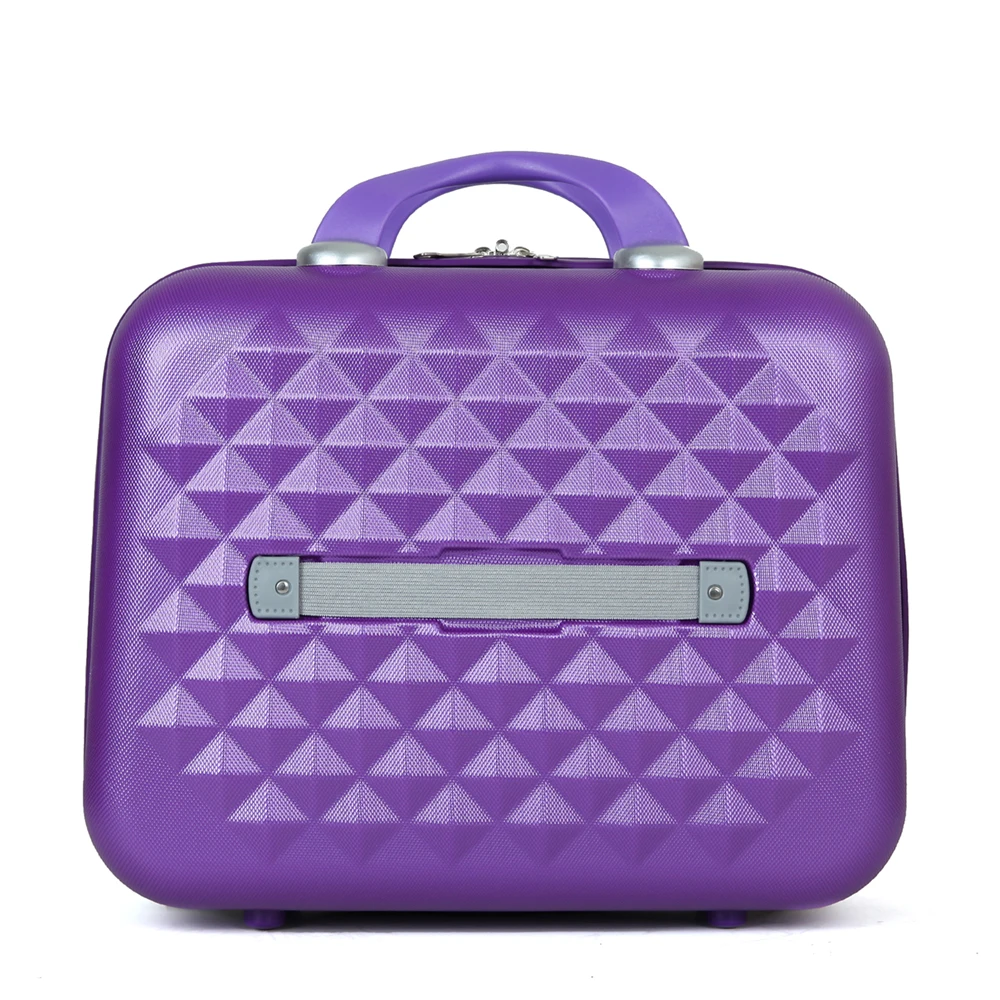 Adjustable Telescopic Handle Suitcase Bag Customized Trolley Bag Luggage Light Weight Luxury Purple Travel Luggage