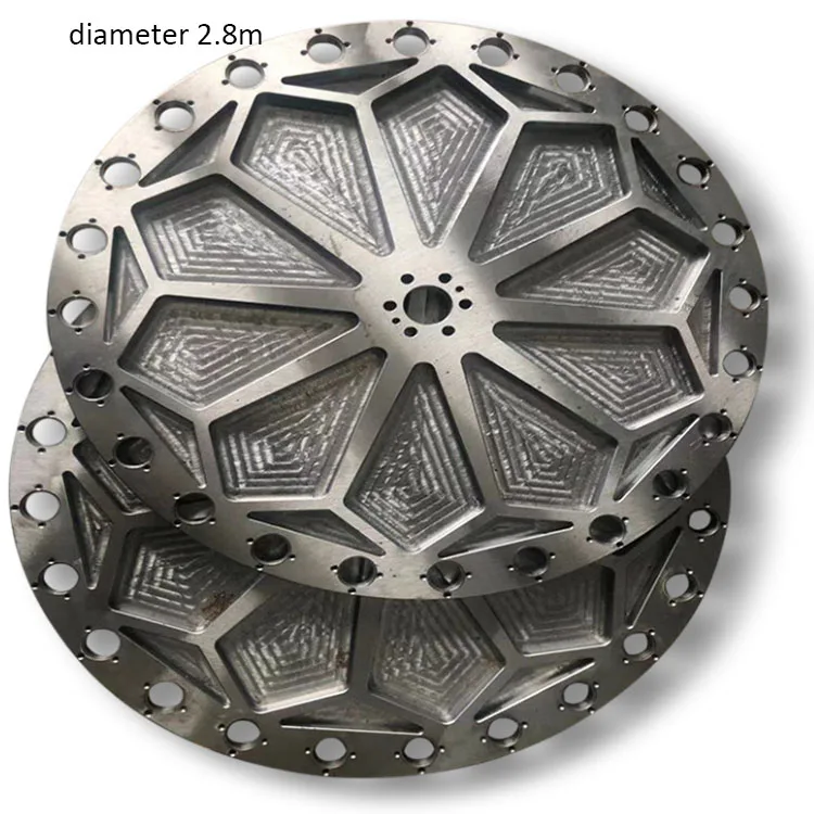 Custom CNC OEM Machine round rotating machine band carrier manufacturer 1.8 m 2.6 m 3 m  big groove aluminium table spiral