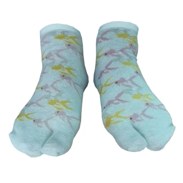 Popular products 2024 144N cute japanese flip flop tabi breathable two toe socks