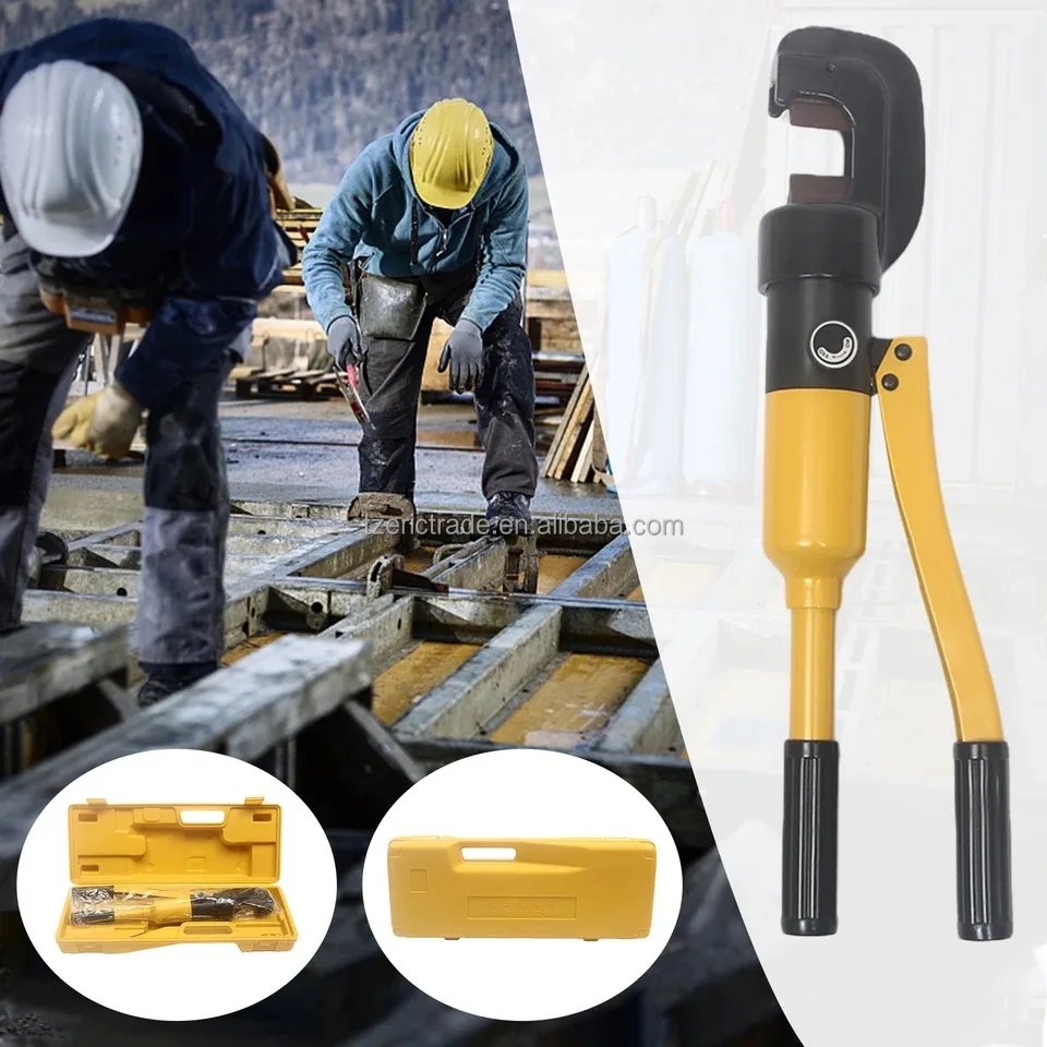 Manual Hydraulic Rebar Cutter SC-22 13T Steel Bar Cut-Off Machine with Replaceable Blades for Construction