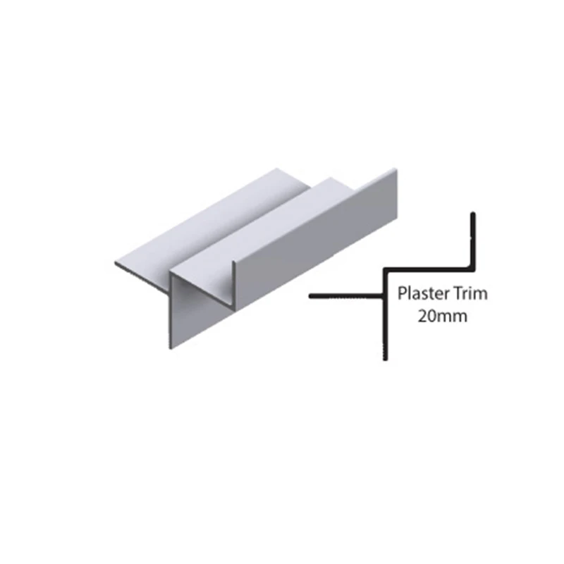 Shadow gap profile for plasterboard ceilings 23*45*15mm plaster trim