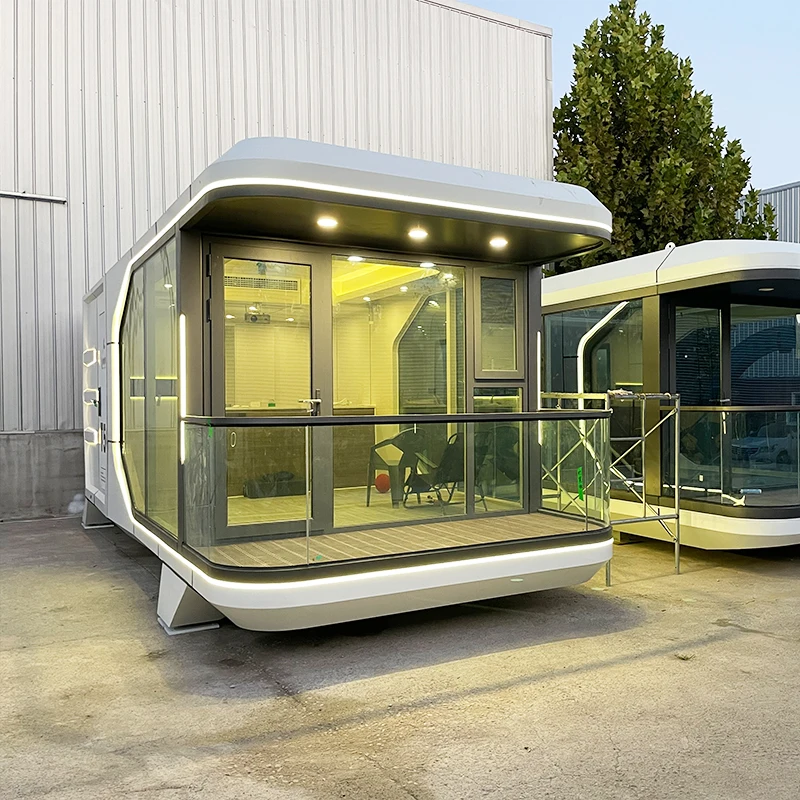 luban cabin house container homes 40ft luxury space capsule house camping hotel cabin for sale